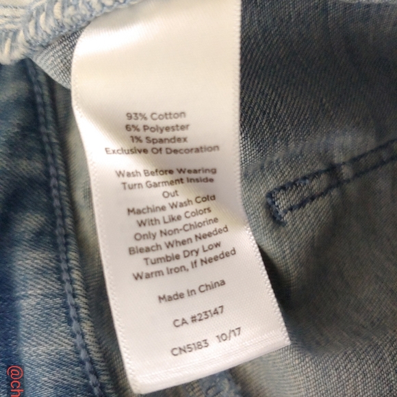 Talbots mini Plus size embroidered Jean skirt - Picture 5 of 5